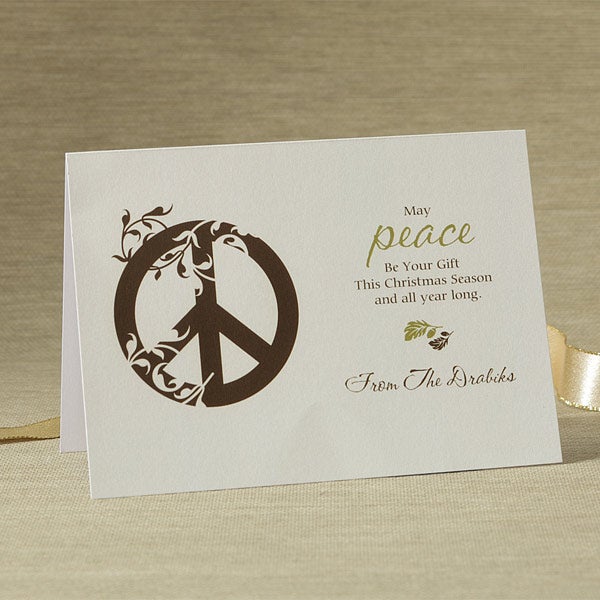 8781   May Peace Be Your Gift© Christmas Cards 