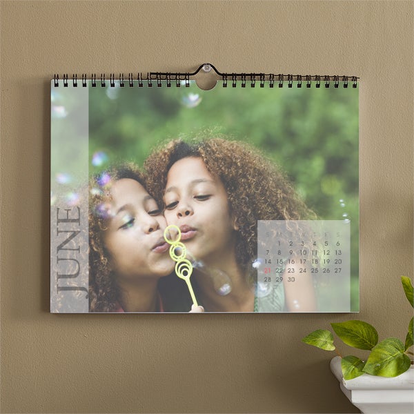 Personalized Photo Calendars 12 Month Wall Calendar