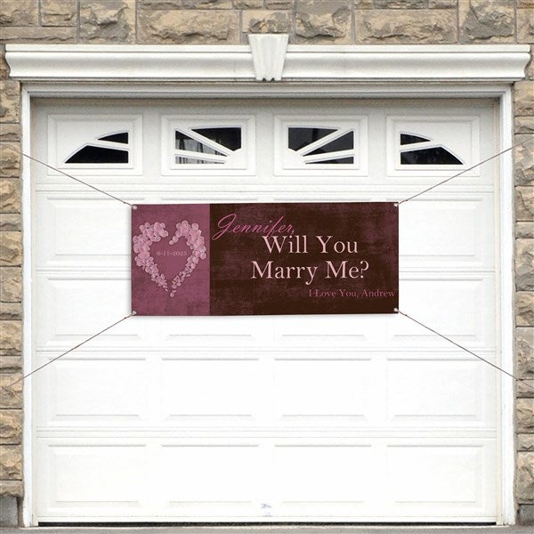 Personalized Wedding Proposal Banner - Will You Marry Me - 9384