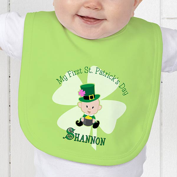 st patricks day bib