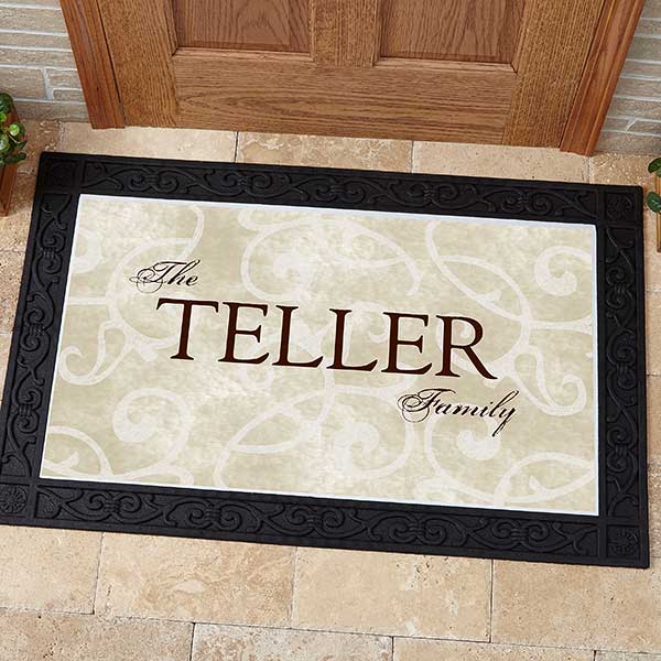 Elegant Welcome Personalized Doormat Home Garden Custom