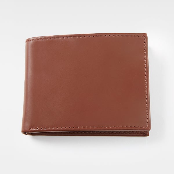 Engraved Dark Brown RFID & Passcase Wallet