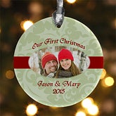 Our Love Personalized Romantic Photo Christmas Ornament - 6339