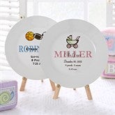 Personalized Baby Plates - Baby Birth Plates - 6419