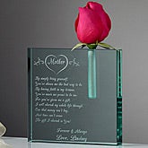 Personalized Glass Bud Vase - Mother I Love - 6524