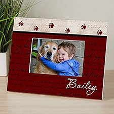 Mans Best Friend Personalized Dog Picture Frame - 6551