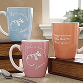Inspirational Message Personalized Pastel Coffee Mugs for Women - 6952