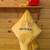 Kids Personalized Beach Towels - Go Fish - 7119