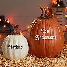 Personalized Decorative Halloween Pumpkins - 7144