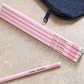 Pink Personalized Pencils for Girls - 7186