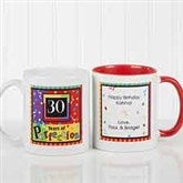 Personalized Birthday Coffee Mugs - Aged to Perfection - 7219