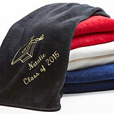 Personalized Graduation Blankets - Fleece Throws - 7811