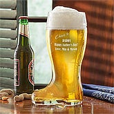 Personalized Glass Beer Boot - 7909