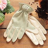 monogrammed gardening gloves