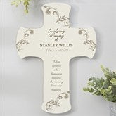Personalized Memorial Wall Cross - In Loving Memory - 8202