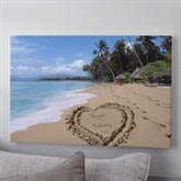 Personalized Canvas Art - Sandy Beach Tropical Island - 8493