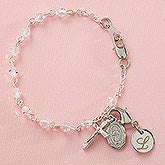 Personalized Christening Gifts - Baby's First Rosary Bracelet - 8956