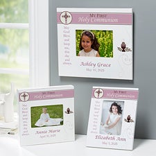 Personalized Communion Picture Frame for Girls - 9646