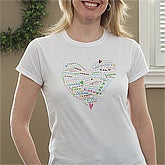 Personalized Women's Clothing - Her Heart of Love - 9968