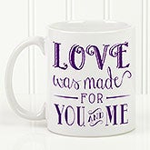 Blown Away By Love Personalized Wedding Mug Set