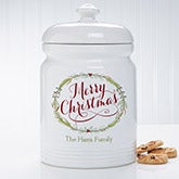 Baking Spirits Bright Personalized Cookie Jar