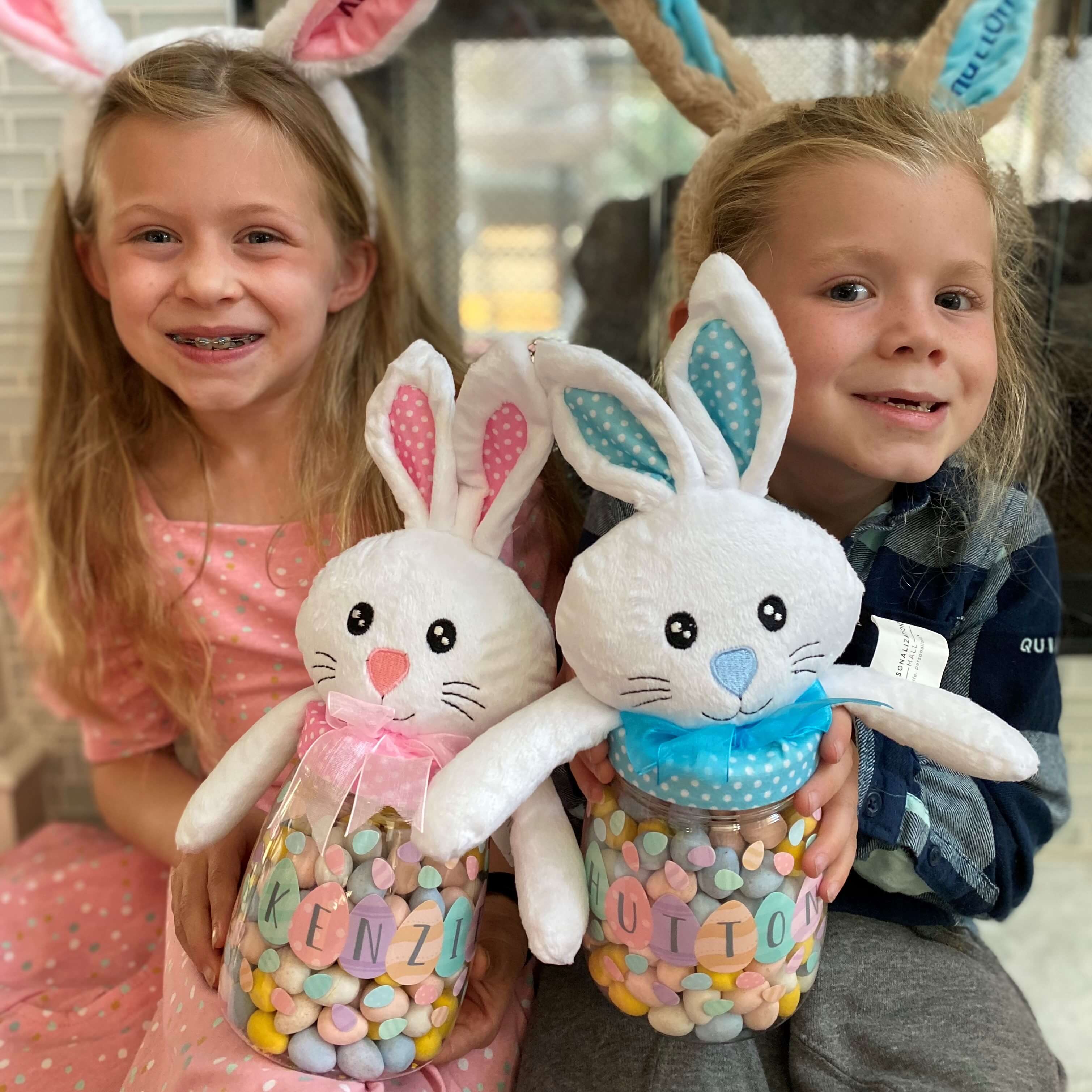 Build Your Own Easter Basket - Bunny Candy Jars