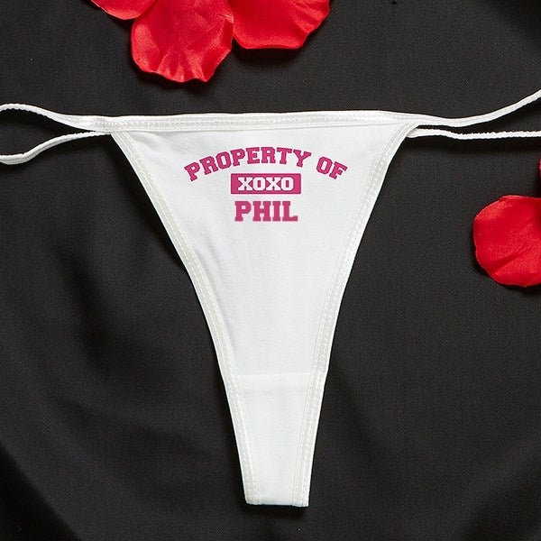 Property Of Personalized Thong