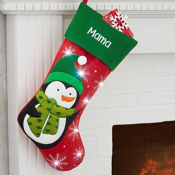 personalized light up christmas stockings