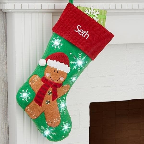 Winter Fun Personalized LED Light Up Christmas Stockings