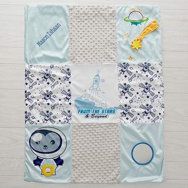 The Stars & Beyond Personalized Baby Activity hot Mat, Monogrammed Blanket, Activity Blanket, Baby Gifts