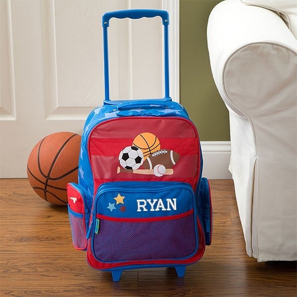 Personalized Boys Rolling Luggage Sports