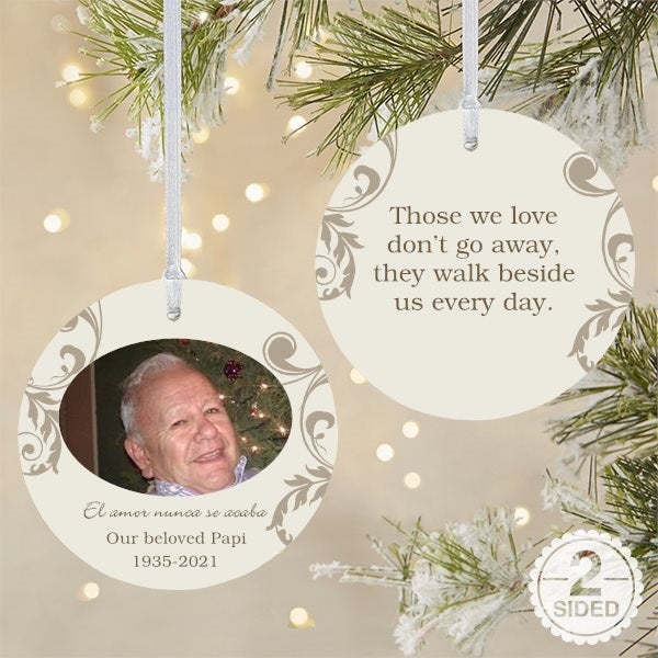 15 custom ornaments aluminum or wood birth wedding outlet pets memorial memories Christmas Hanukkah family logo text your photos religion