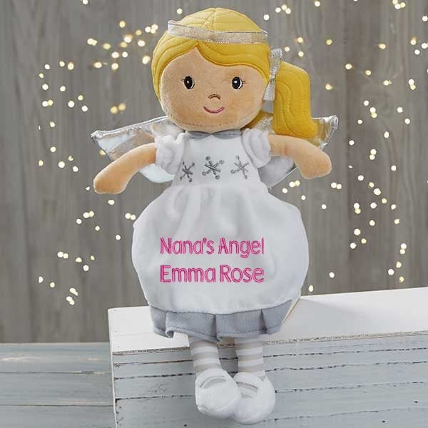 Custom Embroidered Angel Dolls