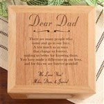 Personalized Wood Photo Cube With Dad Poem