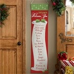 Personalized Christmas Door Banners - Family Christmas List