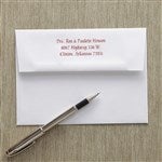 Printed Return Address Personalized Greeting Card Envelopes - A7