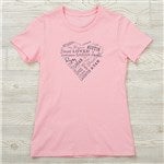 Personalized Apparel - Close To Her Heart - Hanes T-Shirt