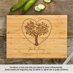 44504 - Rooted In Love Personalized Bamboo Charcuterie Board