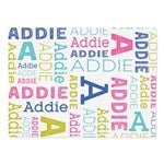 50128 - Trendy Repeating Name Personalized Blanket