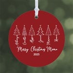 49262 - Scripted Christmas Tree Personalized Ornament