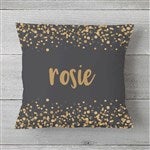 21341 - Sparkling Name Personalized Throw Pillow