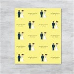 27160 - Wedding Couple philoSophies® Personalized Wedding Wrapping Paper