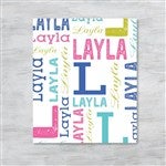 41132 - Trendy Repeating Name Personalized Wrapping Paper