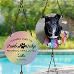 41429 - Rainbow Bridge Pet Memorial Personalized Photo Wind Chime