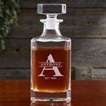 28111 - Lavish Last Name Engraved Royal Decanter