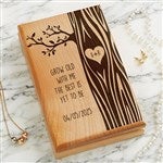 39670 - Carved in Love Personalized Jewelry Box