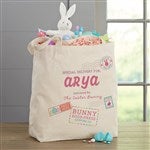 47793 - Special Delivery Personalized Easter Canvas Tote Bags