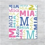 41132 - Trendy Repeating Name Personalized Wrapping Paper