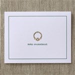 6584 - Golden Claddagh Personalized Note Cards