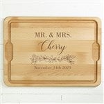 40550 - Laurels Of Love Personalized Hardwood Cutting Board